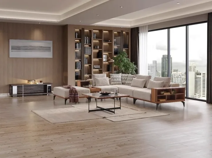 Pandora 6 Corner Sofa Set HD122