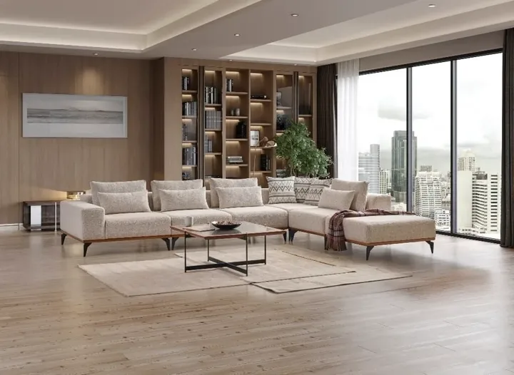 Pandora 4 Corner Sofa Set HD122