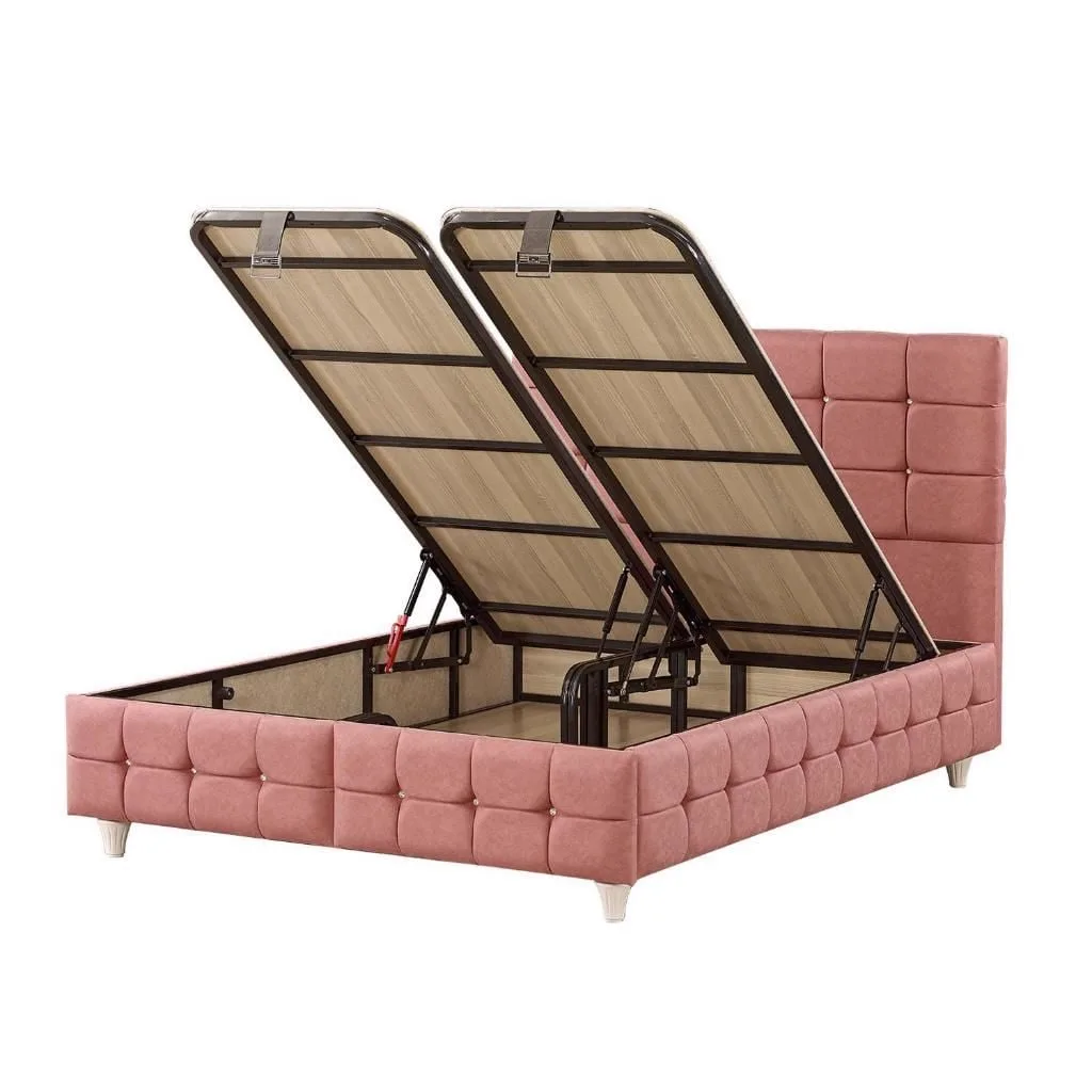 Eylul 100X200 Single Divan Base and Headboard Set EY186