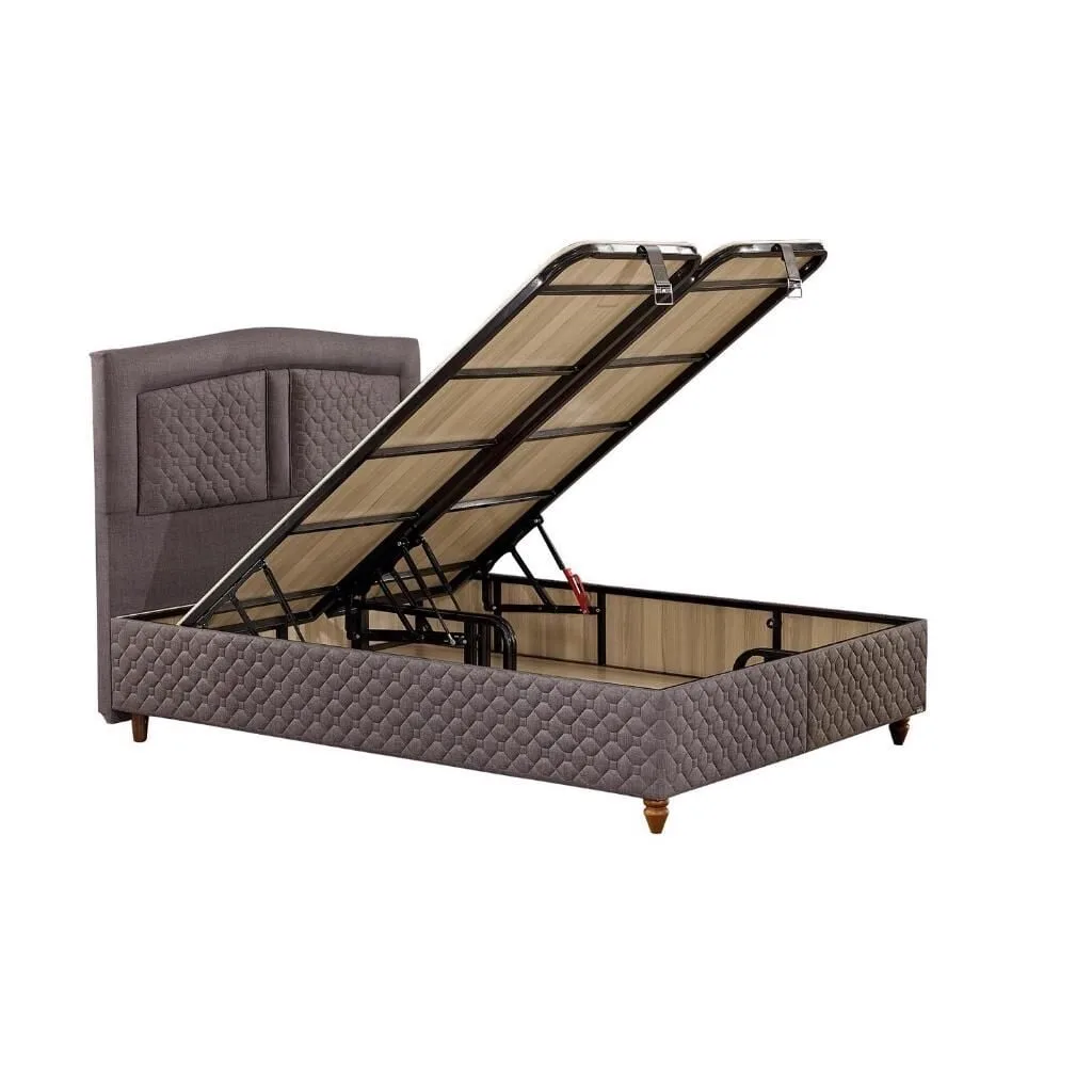 Inci 140X200 Double Mattress, Divan Base, Headboard Set EY118