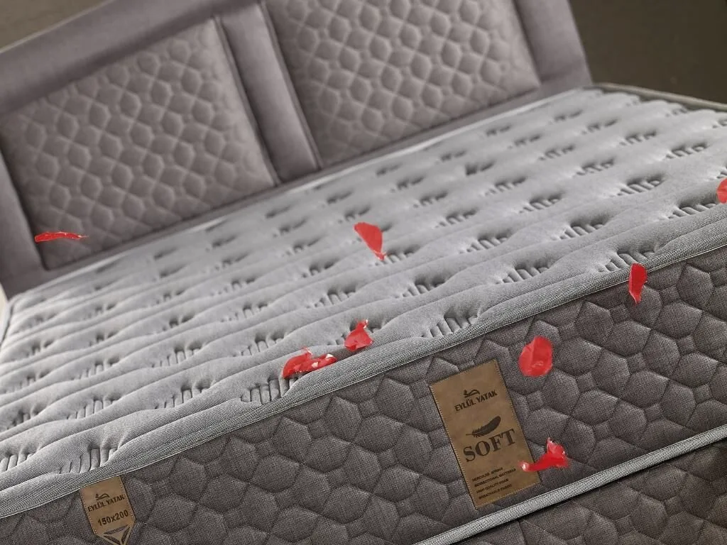 Inci 90X200 Single Mattress, Divan Base, Headboard Set EY118