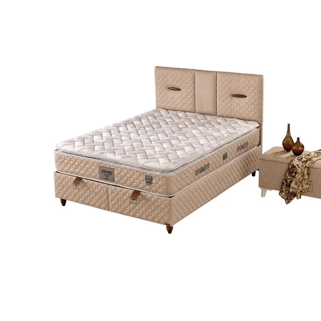 Demo 120X200 Single Mattress, Divan Base, Headboard Set EY109