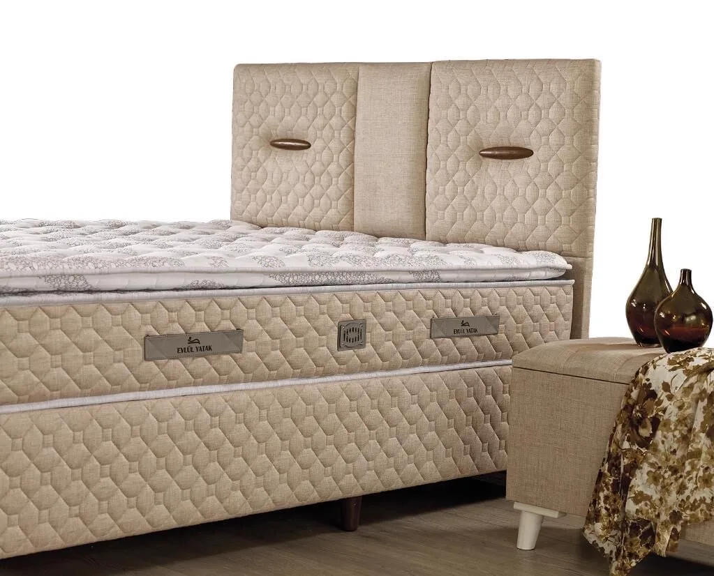 Demo 120X200 Single Mattress, Divan Base, Headboard Set EY109