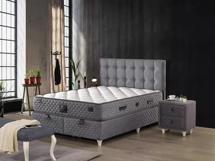 Sleep 180X200 Çift Kişilik Yatak, Baza, Başlık Seti EY107
