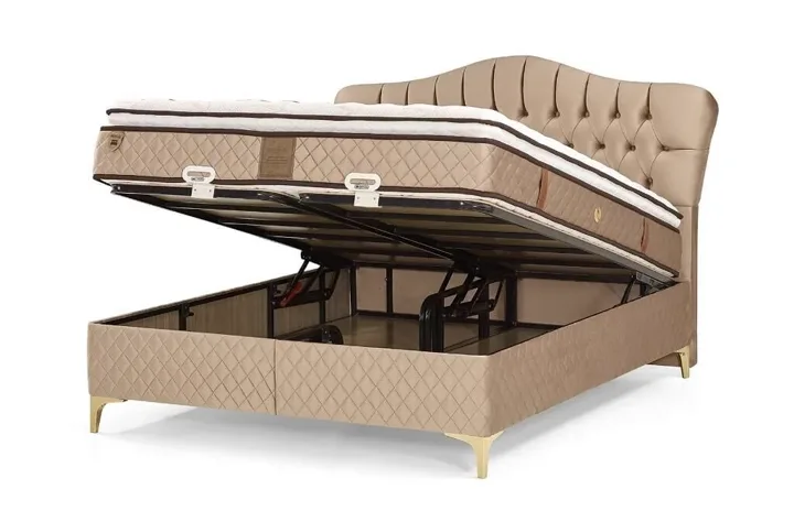 MD Monza 160x200 Double Divan Base and Headboard Set GM1162
