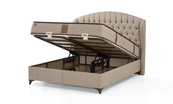 MD Merlin 90x190 Single Divan Base and Headboard Set GM1169