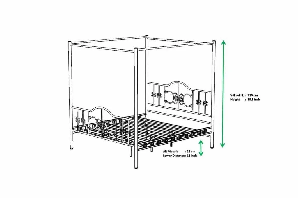 Pero Sultan Metal Bedstead 120x200 ARM117