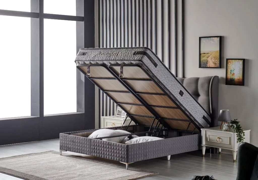 MD Viscomfort 120x200 Single Mattress, Divan Base, Headboard Set CB1315