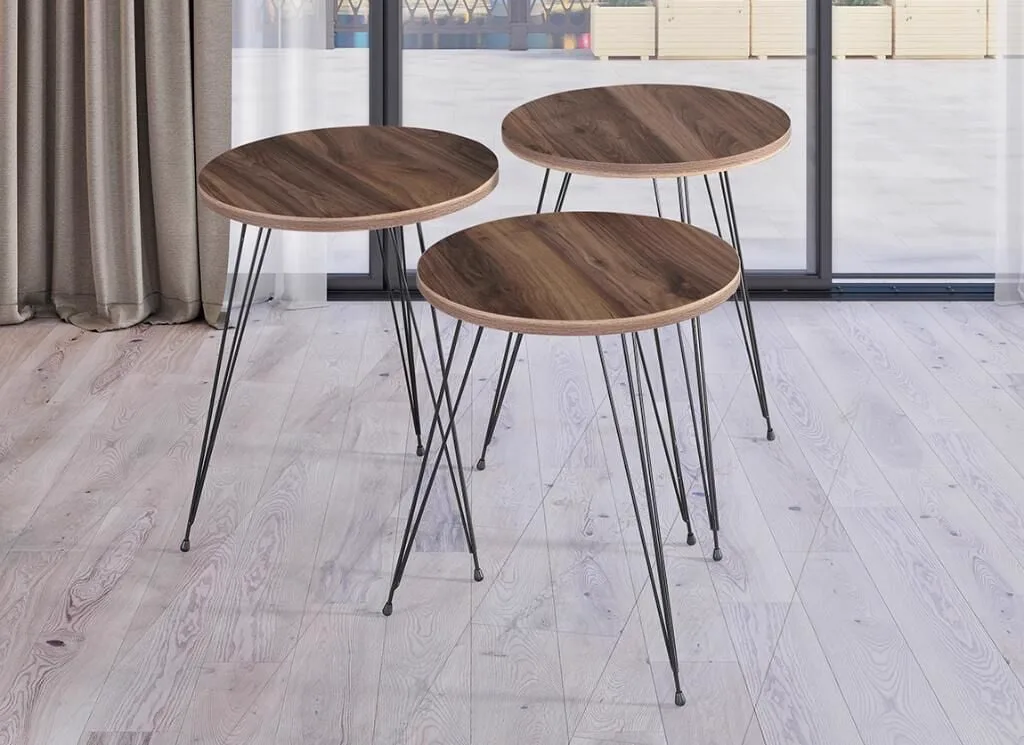 Tel Walnut Nesting Tables GKR384
