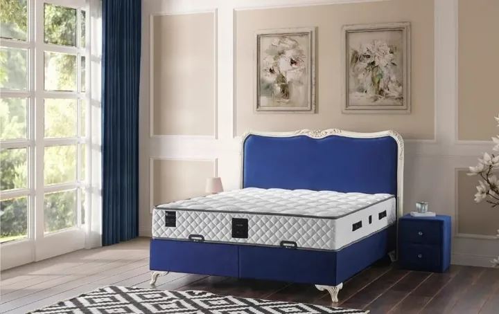 Prime 200x200 Double Mattress, Divan Base, Headboard Set PV258