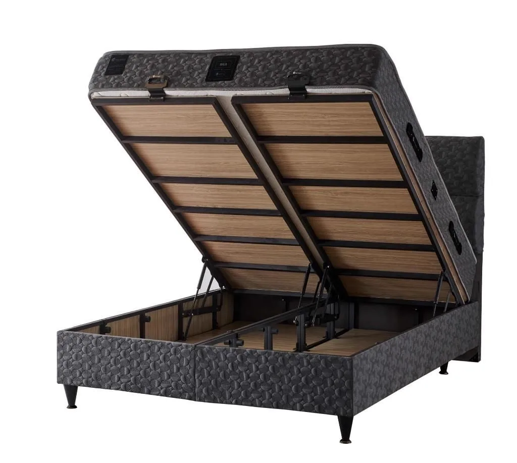 Dia 150x200 Double Mattress, Divan Base, Headboard Set PV213