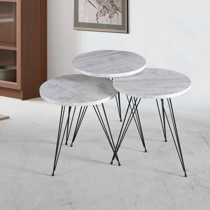 Wire Bonbon Nesting Table SHM289 - Crystal