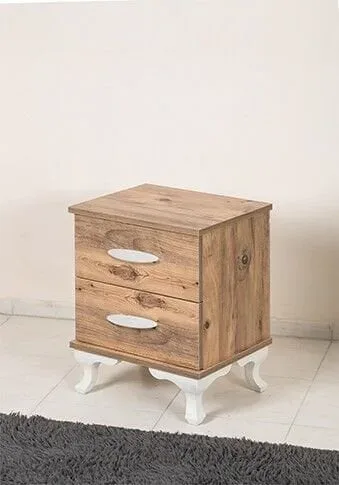 MD 2-Drawer Bedside Cabinet Atlantic Pine SHM117