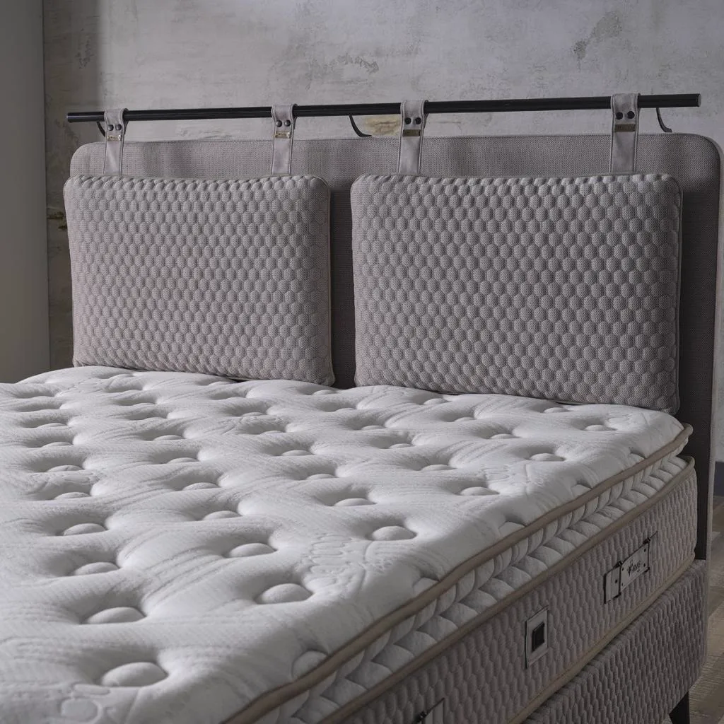 Bamboo Leaf 200x200 Double Mattress, Divan Base & Headboard Set