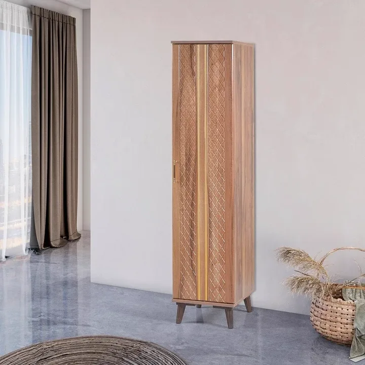 Hitit Single-Door Walnut Cabinet ECN5800