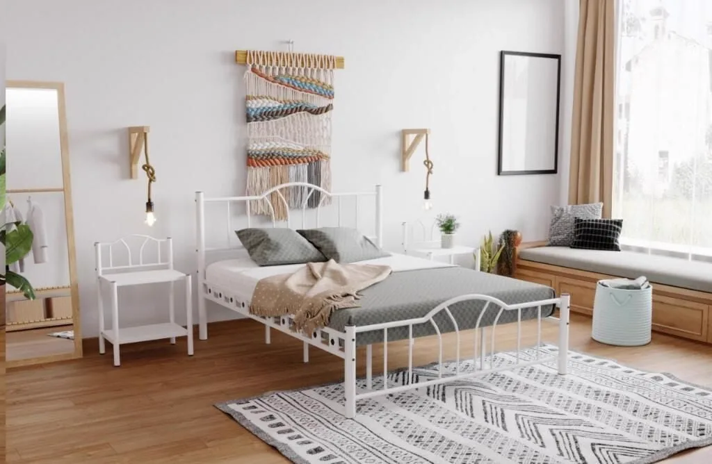 Bella Metal Bedstead 160x200 ARM145 White
