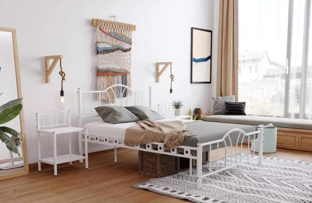 Bella Metal Bedstead 160x200 ARM145 White