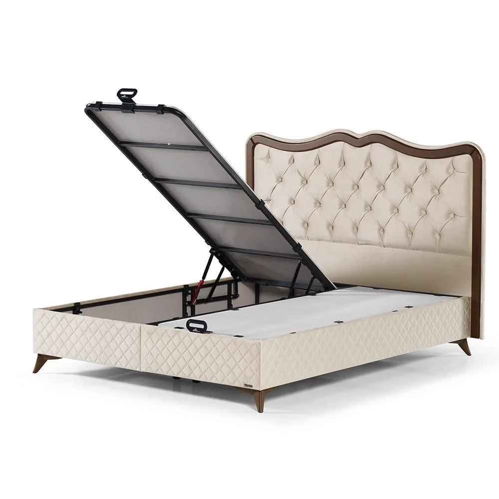 Valora Plus Beige 90x190 Divan Base & Headboard Set