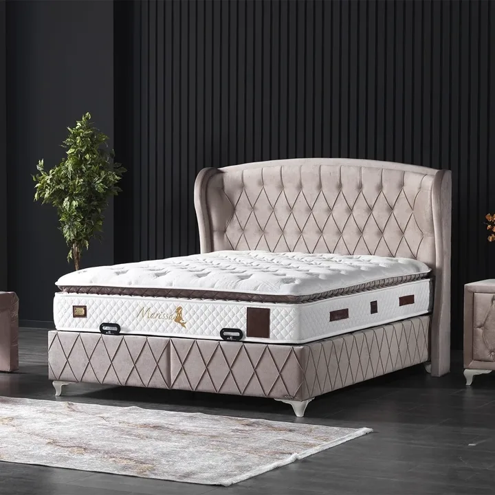 Armis Marissa Vizon 120x200 Yatak, Baza, Başlık Seti - Mobilya Dükkanım