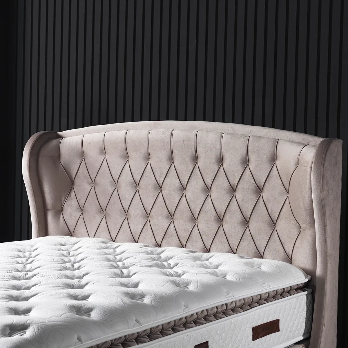 Marissa Mink 90x200 Mattress, Divan Base & Headboard Set