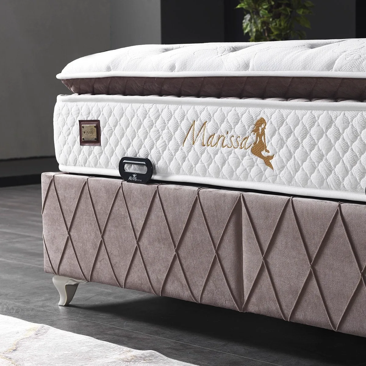 Marissa Mink 90x200 Mattress, Divan Base & Headboard Set