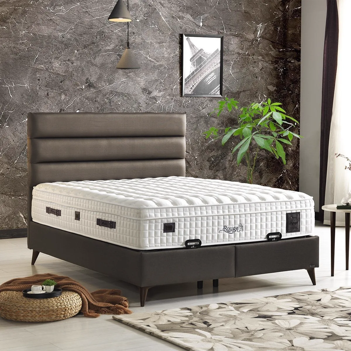 Starlight 180x200 Mattress, Divan Base & Headboard Set