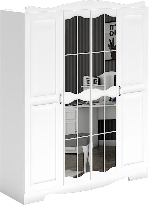 Ruyam 4-Door Mirrored Cabinet WD26019