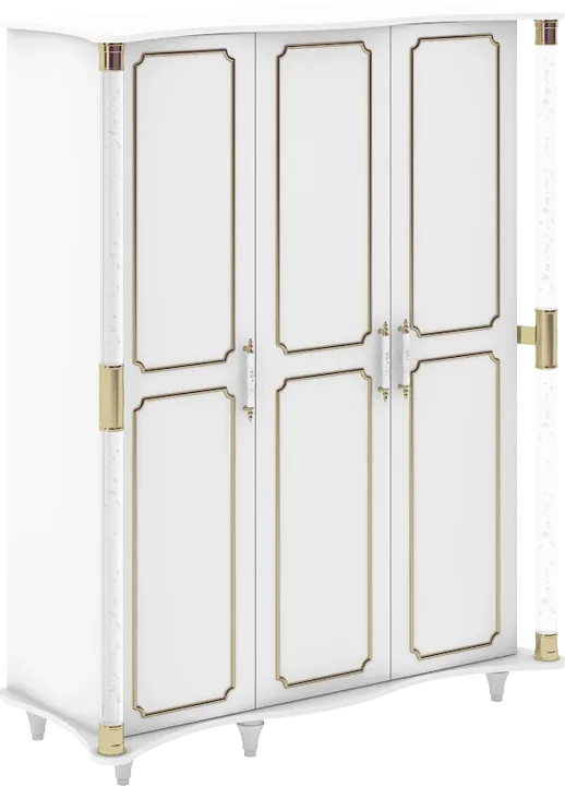 Hurrem 3-Door Mirrored Cabinet WD25009