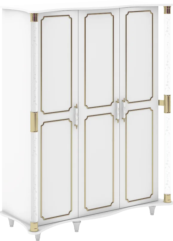 Hurrem 3-Door Mirrored Cabinet WD25009