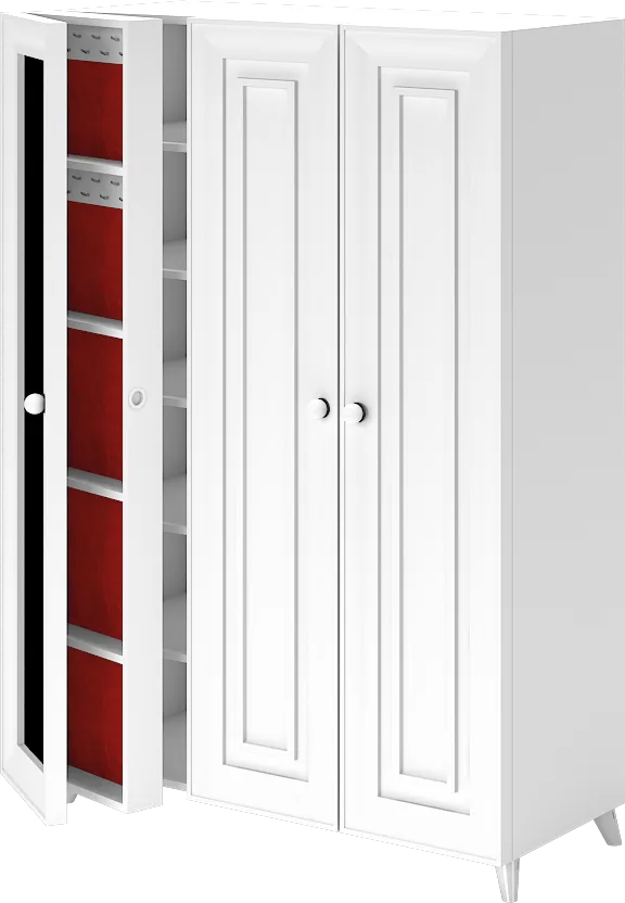 Helen 3-Door Mirrored Cabinet WD27009