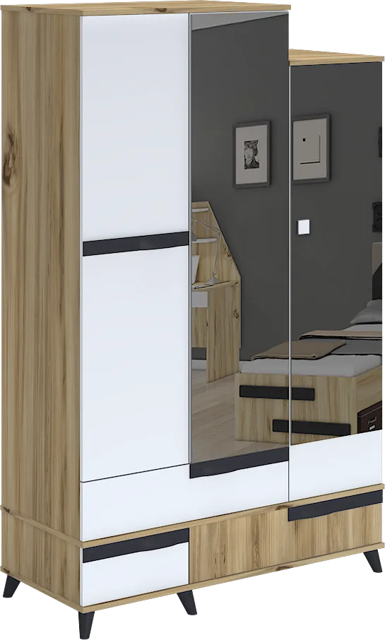 Eliza 3-Door Mirrored Cabinet WD28009