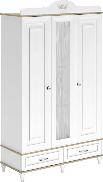 Diana 3-Door Glass Cabinet WD22009