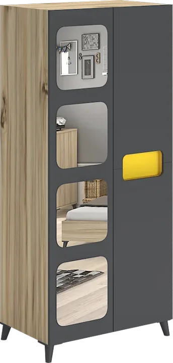 Capella 2-Door Mirrored Cabinet WD7020