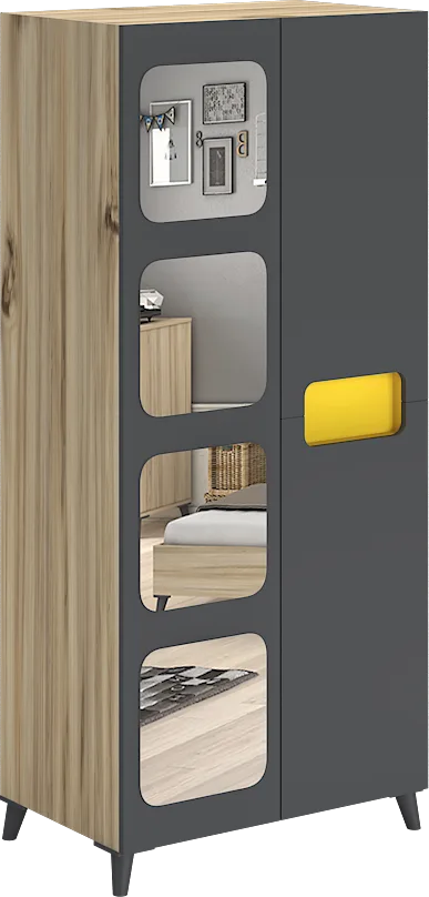 Capella 2-Door Mirrored Cabinet WD7020