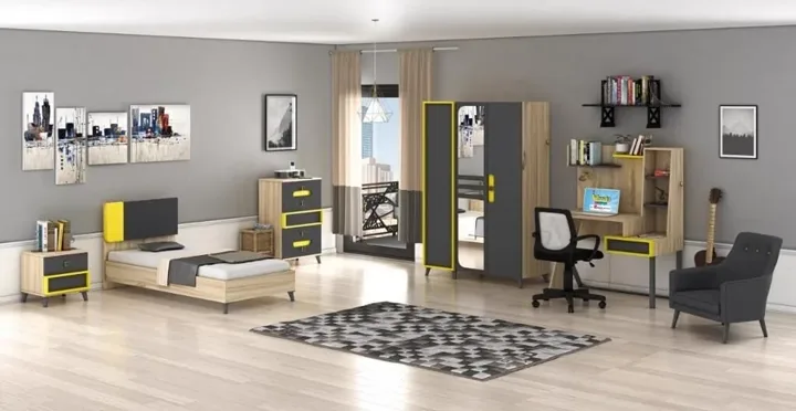 Simirna 3-Door Youth Room Set WD10132