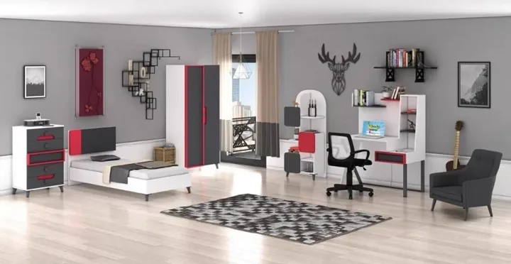 Simirna 2-Door Youth Room Set WD10131