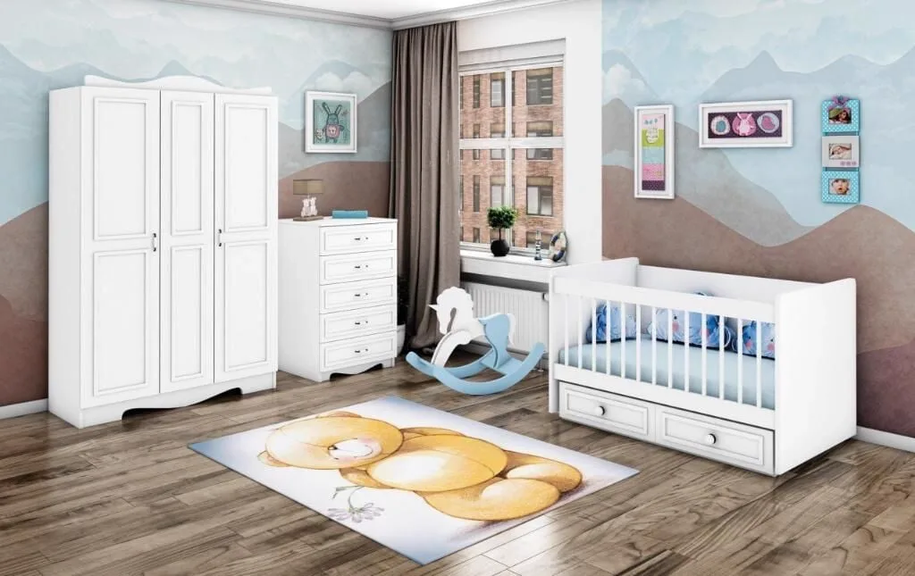 Ruyam Rocking Cradle Baby Room Set WD26123