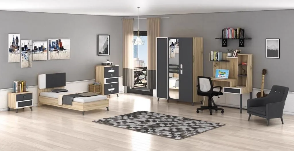 Simirna 3-Door Youth Room Set WD10133