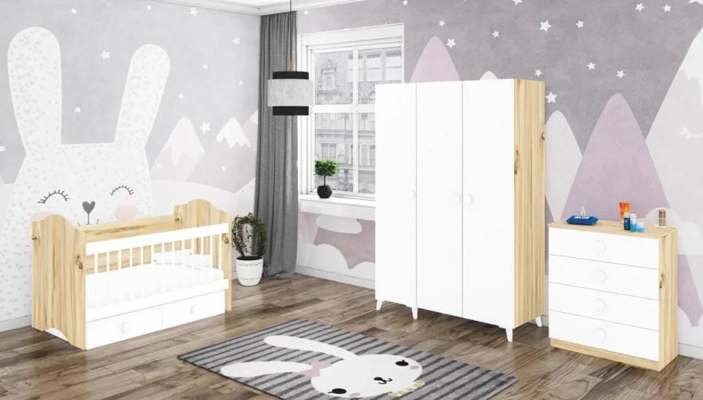Ozgu Rocking Cradle Baby Room Set WD18122