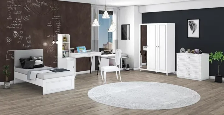 Set cameretta per ragazzi Hanzade a 3 ante WD21132