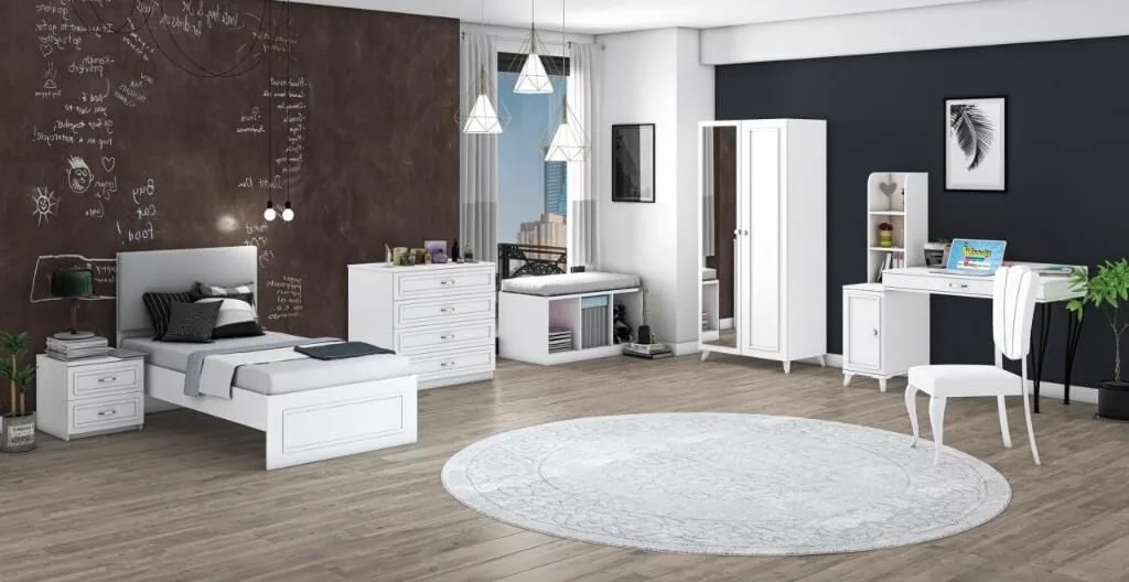 Hanzade 2-Door Youth Room Set WD21131