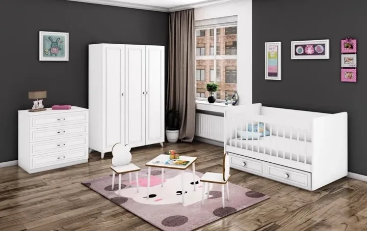 Hanzade 3-Door Baby Room Set WD21122