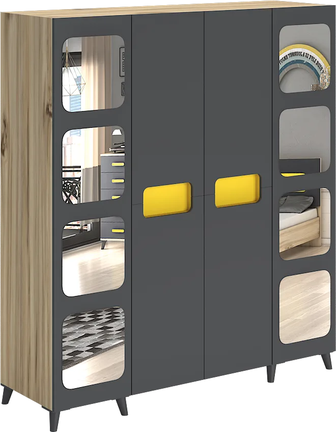 Capella 4-Door Youth Room Set WD7134