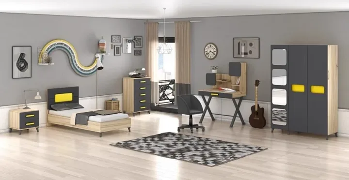 Capella 3-Door Youth Room Set WD7131
