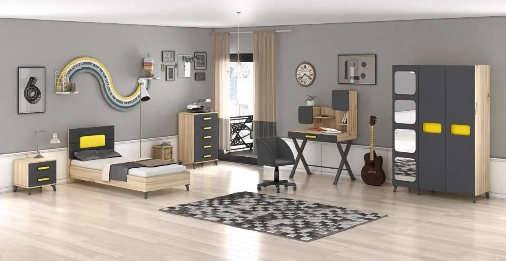 Capella 3-Door Youth Room Set WD7131