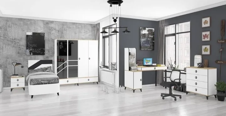 Beyzade 4-Door Youth Room Set WD12133