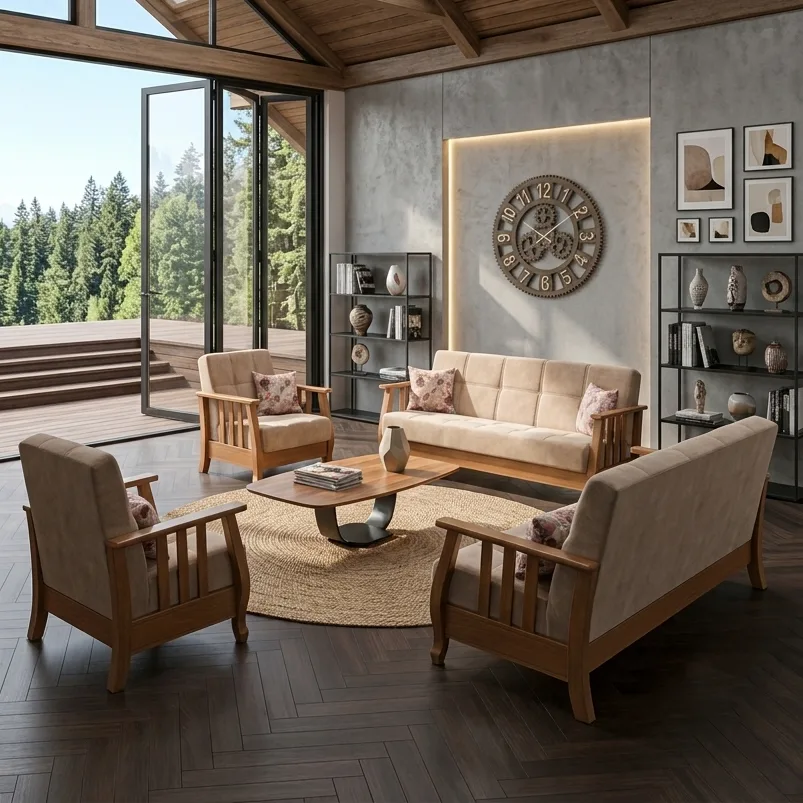 Karya 2 Scandinavian Sofa Set MDN105