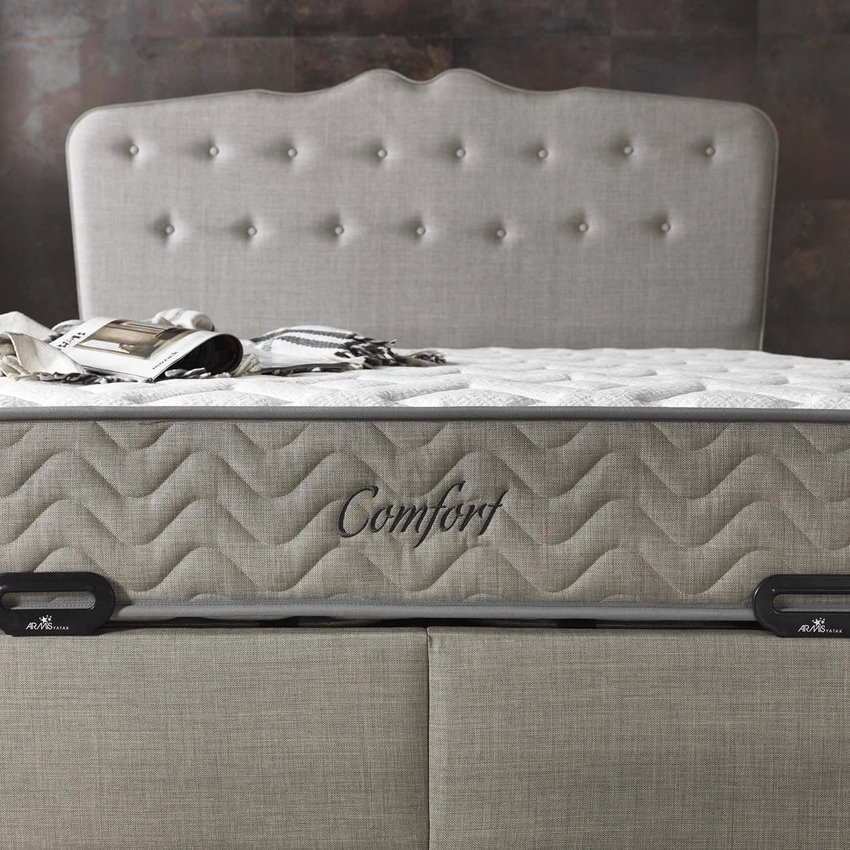 Comfort 90x200 Mattress, Divan Base & Headboard Set