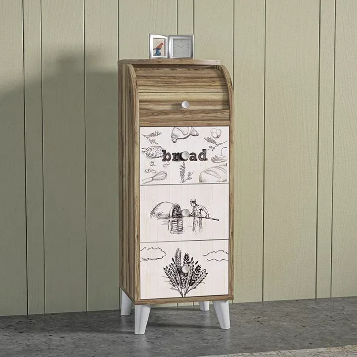 MD Printed Single Bread Bin U822