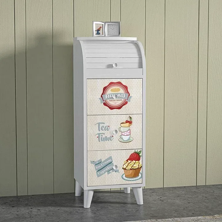 MD Printed Single Bread Bin U823